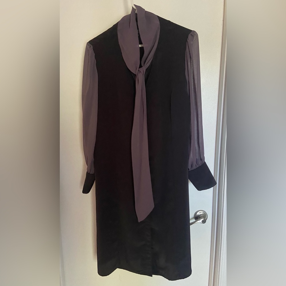 Black and Purple Twiggy London Dress